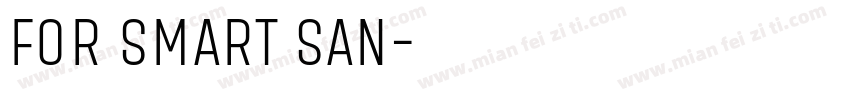 for smart san字体转换